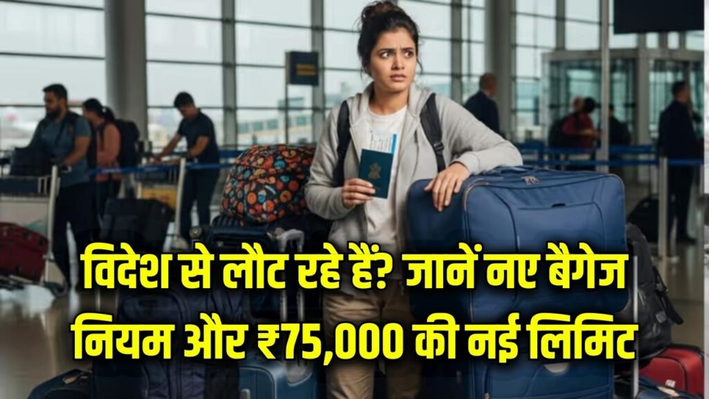 Travel Alert: विदेश से लौट रहे हैं? बदल गए बैगेज नियम! अब ₹75,000 का सामान और ज्यादा सोना ला सकेंगे भारतीय; जानें नई लिमिट।
