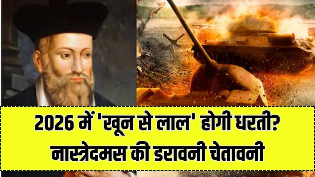 नास्त्रेदमस की खौफनाक भविष्यवाणी! 2026 में खून से लाल होगी ये जगह, 500 साल पहले ही लिख दी थी बर्बादी की दास्तां; कांप उठेगी दुनिया 1 नास्त्रेदमस की खौफनाक भविष्यवाणी! 2026 में खून से लाल होगी ये जगह, 500 साल पहले ही लिख दी थी बर्बादी की दास्तां; कांप उठेगी दुनिया