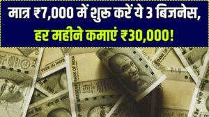 Low Investment: नौकरी का झंझट छोड़ें! मात्र ₹7000 में शुरू करें ये 3 जादुई बिजनेस; हर महीने ₹30,000 की पक्की कमाई, देखें पूरी प्लानिंग।