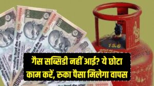 गैस सब्सिडी का पैसा खाते में नहीं आ रहा? अभी करें ये एक छोटा सा काम, रुका हुआ पूरा पैसा मिलने लगेगा वापस