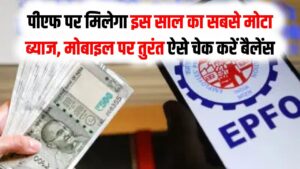 EPFO ग्राहकों की मौज! पीएफ (PF) पर मिलेगा इस साल का सबसे मोटा ब्याज; अपने मोबाइल पर तुरंत ऐसे चेक करें बैलेंस