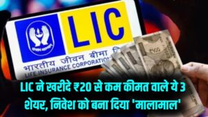 LIC ने दांव लगाया तो रॉकेट बने ये 3 पेनी स्टॉक्स! ₹20 से भी कम है कीमत, क्या आपके पास भी है मालामाल करने वाला ये शेयर?